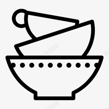 餐具陶瓷盘子图标图标