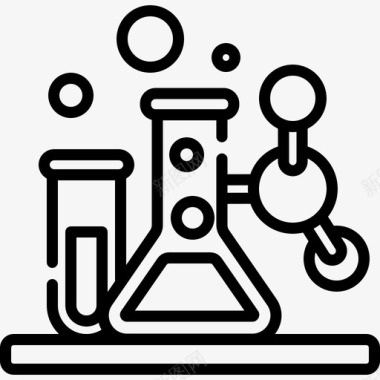 大学学位化学大学12线性图标图标