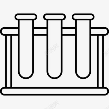线图试管实验实验室图标图标