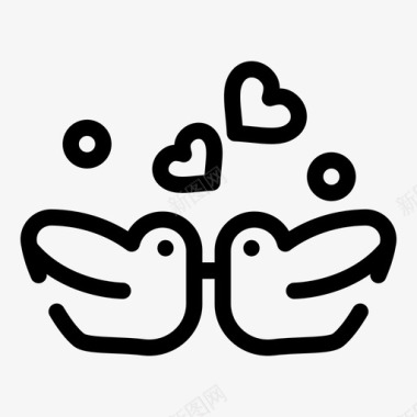 鸭子PNG鸟夫妇鸭子图标图标