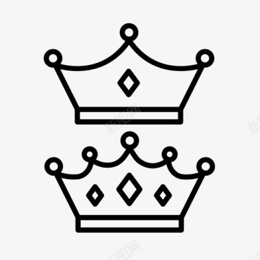 皇冠花冠黑暗时代图标图标