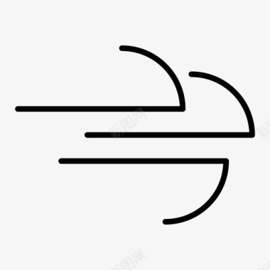 风空气季节图标图标