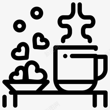 茶壶茶杯素材茶杯心图标图标