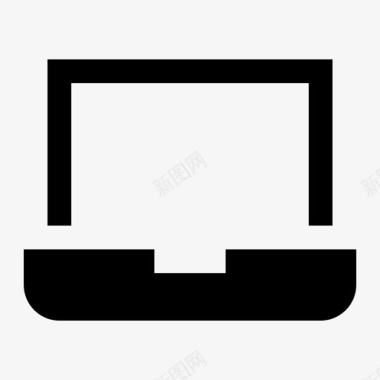 笔记本电脑电脑网络通讯符号图标图标