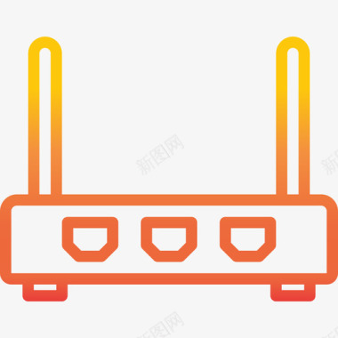 硬件图标路由器计算机硬件13梯度图标图标