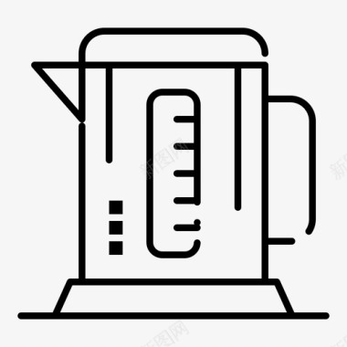 海报酒店锅炉咖啡电水壶图标图标