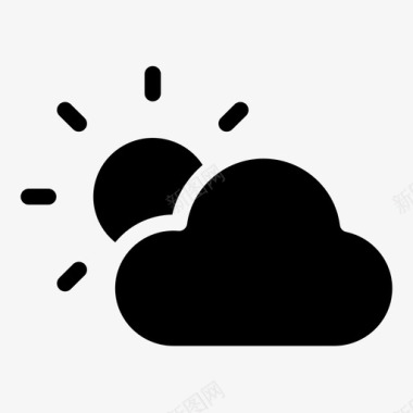 云天气气候云图标图标