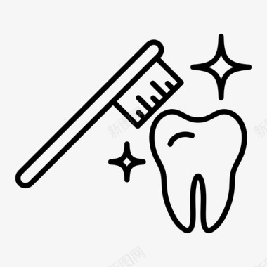 小牙齿牙齿卫生牙套牙齿图标图标