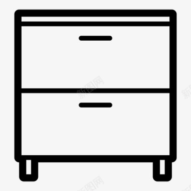 橱柜抽屉组合厨房图标图标