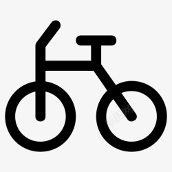自行车远足自行车运动骑行图标高清图片