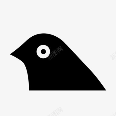 免扣黑乌鸦黑鹂乌鸦雀鸟图标图标