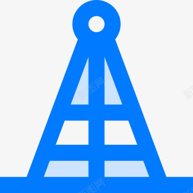 矢量信号图标信号电信4蓝色图标图标