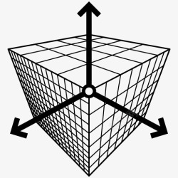 三维一体三维空间三位一体图标高清图片