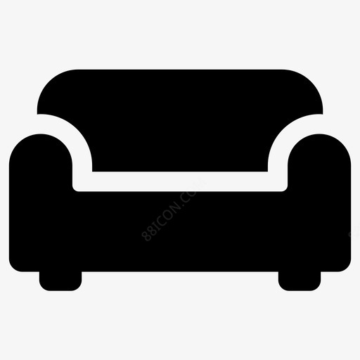 沙发扶手椅经典沙发icon图标免费下载-图标mczzcdma-88icon图标网
