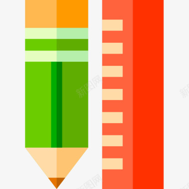 铅笔室内2扁平图标图标