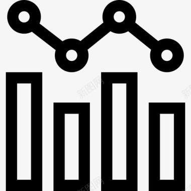 贵金属投资条形图投资9线性图标图标