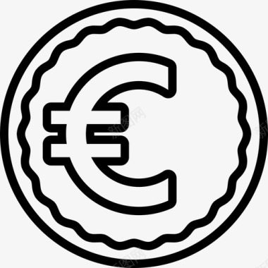 火焰欧元图标欧元货币外汇图标图标
