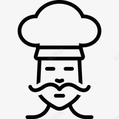 厨师男职业图标图标