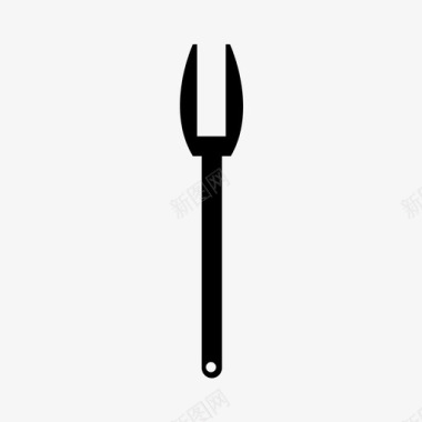 叉子餐叉设备图标图标
