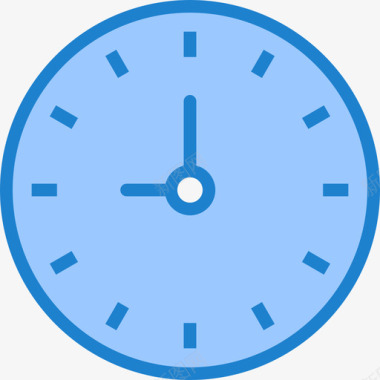 时钟必需品45蓝色图标图标