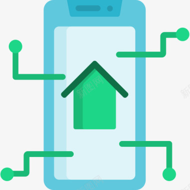 矢量地产房地产智能家居16公寓图标图标