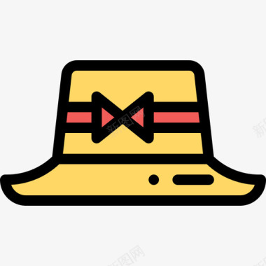 帽子帽子秋季配饰2线性颜色图标图标