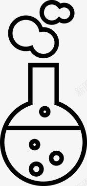 学校实验佛罗伦萨烧瓶烧杯化学图标图标