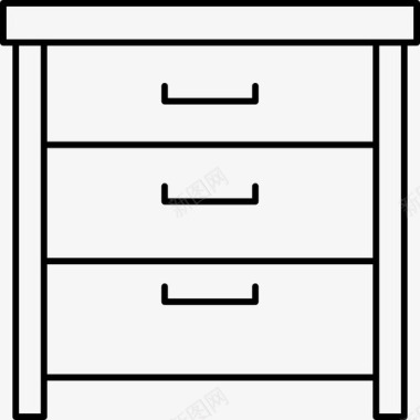 抽屉把手抽屉橱柜家具图标图标