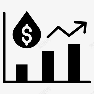 不可思议的价格石油燃料工业图标图标