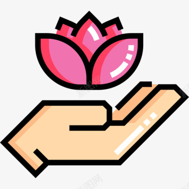 整体颜色和谐整体交替医学线性颜色图标图标