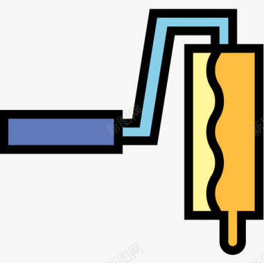 油漆泼墨油漆辊美术14线颜色图标图标
