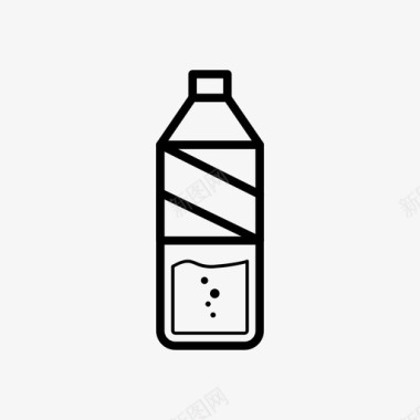 矿泉水饮料汽水瓶图标图标