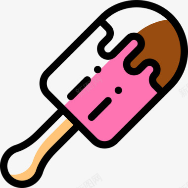 冰淇淋矢量图冰淇淋烧烤26颜色省略图标图标