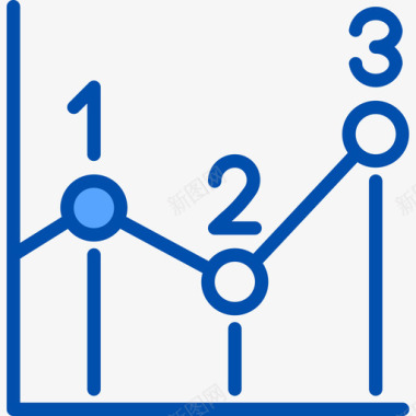 图表数学5蓝色图标图标