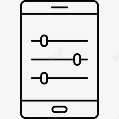 七喜手机标志滑块手机控制图标图标