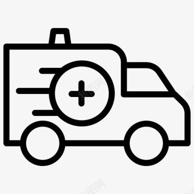 救护车救护车医院医疗图标图标