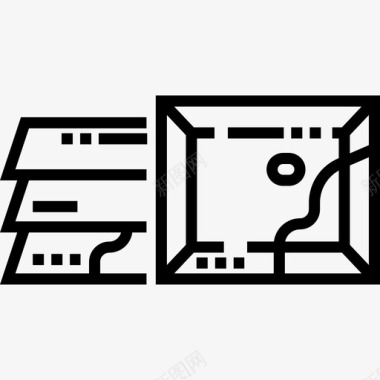 巧克力喷溅巧克力甜点糖果7线性图标图标