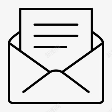 电子邮件信封信图标图标