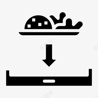 餐盘配料厨房图标图标