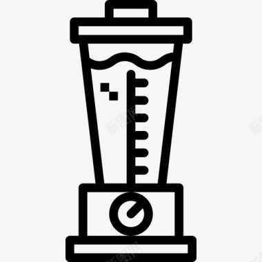 搅拌机厨房工具17线性图标图标