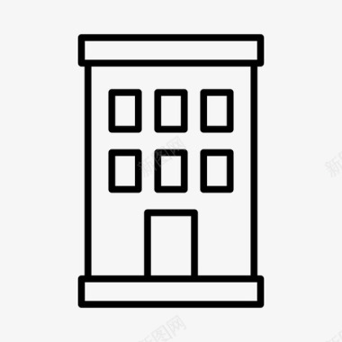 城镇矢量素材商店建筑物房屋图标图标