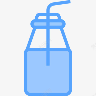 果汁饮料17蓝色图标图标
