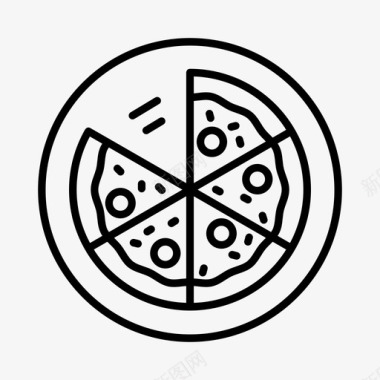 披萨烹饪餐饮图标图标