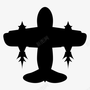 飞机装置战斗机图标图标