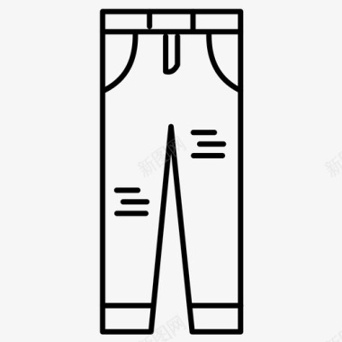 牛仔裤布料披肩图标图标