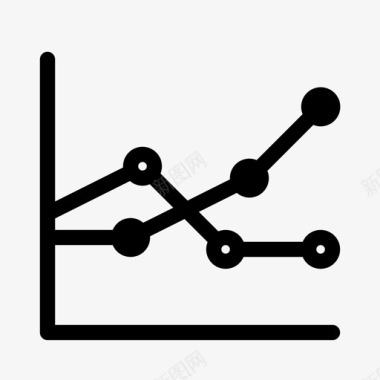 显示哭折线图随时间变化图表图标图标