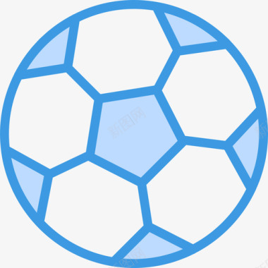 足球运动65蓝色图标图标