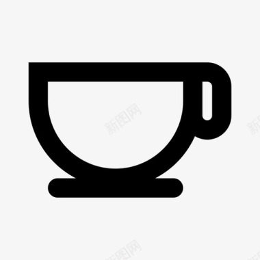 便利咖啡休息杯子图标图标