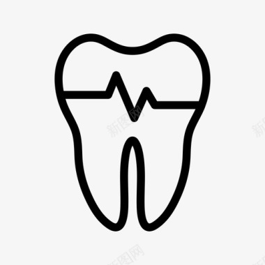 牙痛龋齿牙齿治疗图标图标