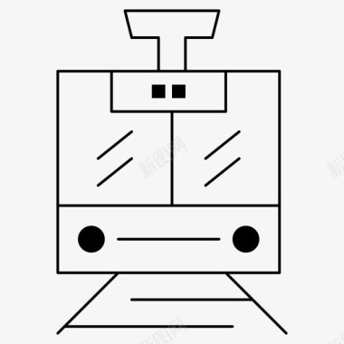 列车列车公共服务图标图标